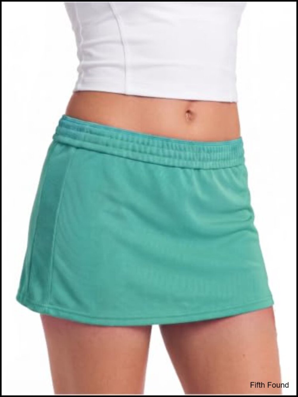 High Waisted Ribbed Mini Skirt Dual Wear Folded Waistband Lightweight